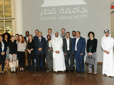 وفد زمالة الأمم المتحدة لتحالف الحضارات يزور جامعة قطر ومؤسسة التعليم فوق الجميع